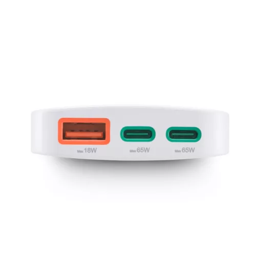 Hama univerzális hálózati USB és Type-C töltő - 65W - fehér - összecsukható (201976)