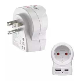 Hama utazóadapter EU -> USA/Kanada + 30W PD (00223479)