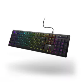   uRage Exodus 910 Low Profile magyar gamer billentyűzet piros kapcsolóval - fekete (13217834)