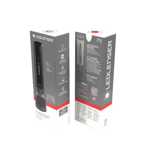 LEDLENSER P7R tölthető LED lámpa 2000lm, 320m, Li-ion