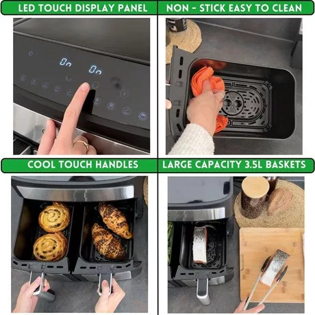 Kochwerk 12549 forrólevegős sütő 2 x 3.5 l