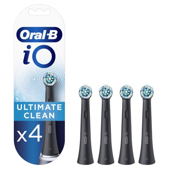Oral-B iO fogkefefej Ultimate Clean fekete 4 db