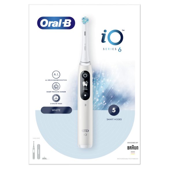Oral-B iO6 elektromos fogkefe fehér