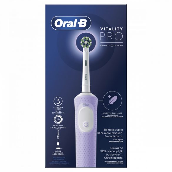 Oral-B D103 elektromos fogkefe Vitality Lila