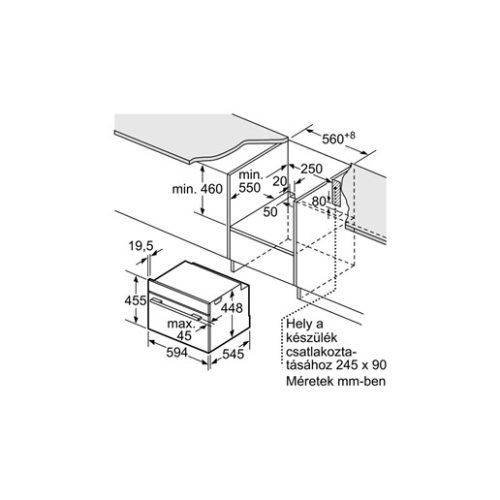 Bosch CFA634GS1 mikrohullámú sütő beépíthető