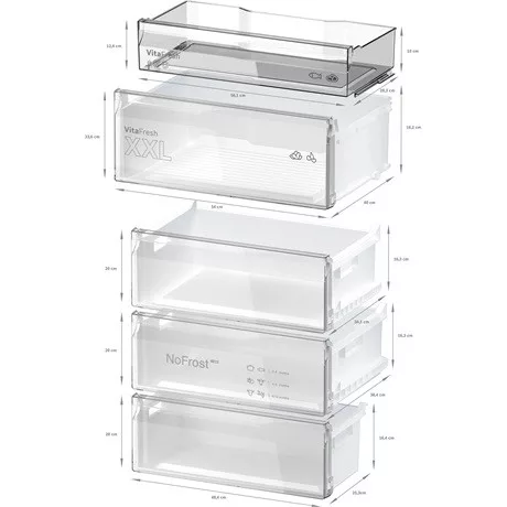 Bosch KGN492LDF hűtő alulfagyasztós