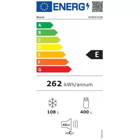Bosch KGN56XLEB hűtő alulfagyasztós