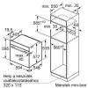 Bosch HBG7341B1 sütő beépíthető