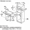 Bosch HBA272BB0 sütő beépíthető elektromos