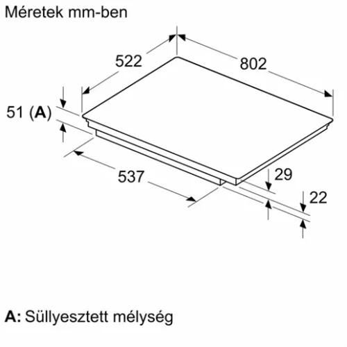 Bosch PVS831HC1E főzőlap beépíthető indukciós 80 cm