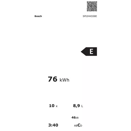 Bosch SPI2HKS58E mosogatógép beépíthető 10 teríték