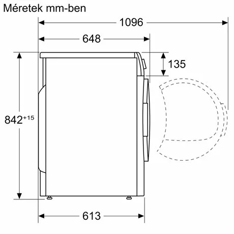 Bosch WQH245B2BY szárítógép hőszivattyús kondenzációs