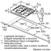 Bosch PGH6B5K60 főzőlap beépíthető gáz