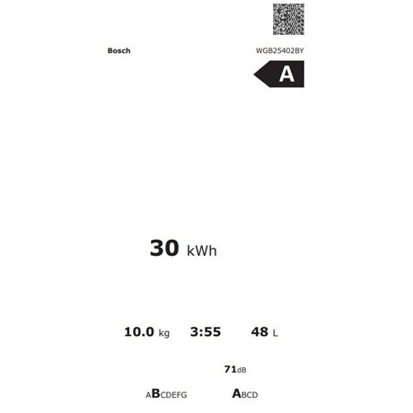 Bosch WGB25402BY mosógép elöltöltős