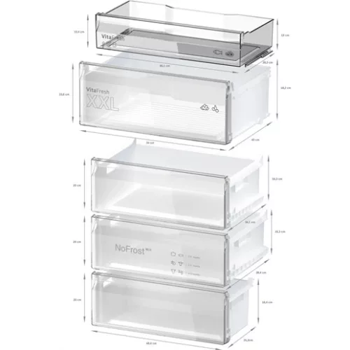Bosch KGN492IAF hűtő alulfagyasztós