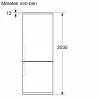 Bosch KGN392I1F hűtő alulfagyasztós