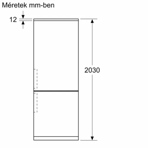 Bosch KGN392I1F hűtő alulfagyasztós