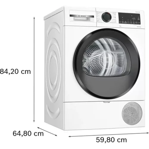 Bosch WQG243DNBY szárítógép hőszivattyús kondenzációs 9kg