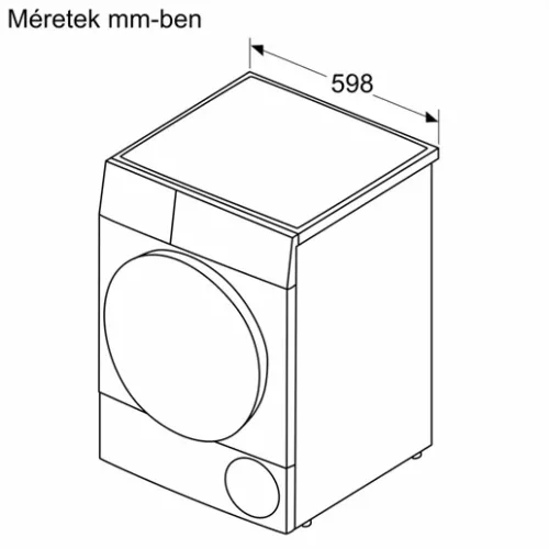 Bosch WQB246DNBY szárítógép hőszivattyús kondenzációs 9kg