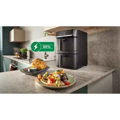 Bosch MAFD661B4 forrólevegős sütő 12 literes 2 fiók