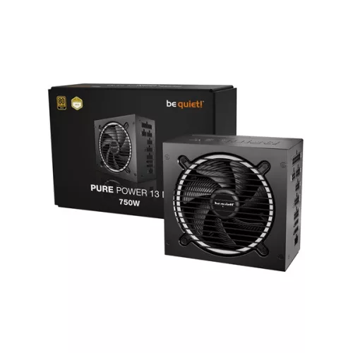 Be Quiet! Tápegység 750W - PURE POWER 13 M (80+ Gold, ATX3.1, PCIe5.1, moduláris, fekete)