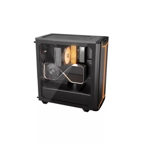 Be Quiet! Számítógépház - Pure Base 501 DX Black (ATX, edzett üveg oldallap, fekete)