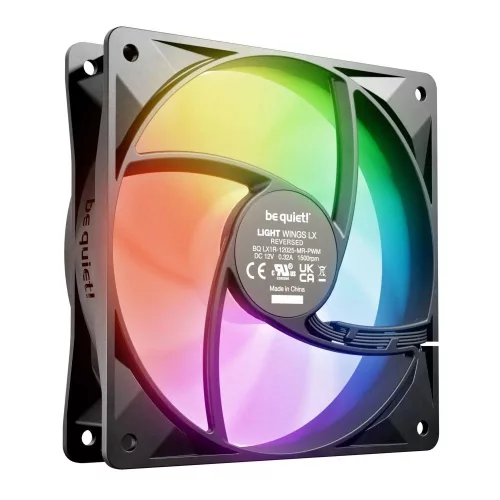 Be Quiet! Light Wings LX rendszerventilátor 120mm PWM Reverse Black