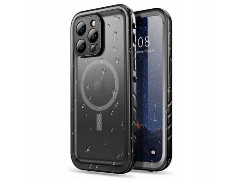 Apple iPhone 14 Pro vízálló védőtok - Tech-Protect Shellbox Magsafe IP68 -      fekete