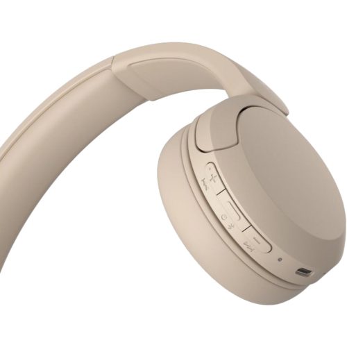SONY WH-CH520 Bluetooth fejhallgató mikrofonnal, bézs