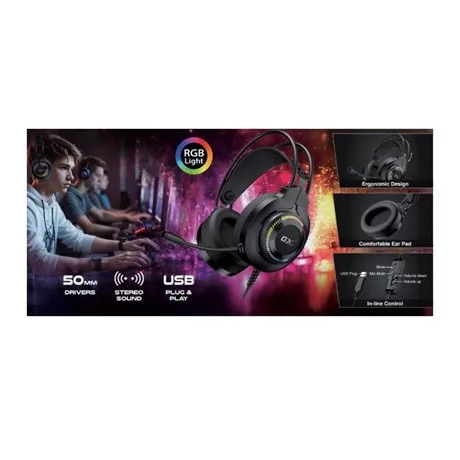 Genius HS-GX580U FEKETE gamer headset
