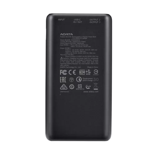 Adata AP20000QCD-DGT-CBK power bank