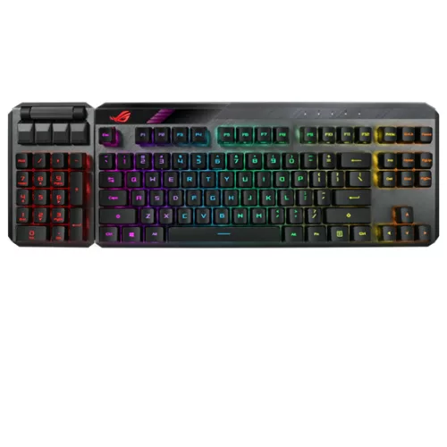 ASUS ROG Claymore II vezeték nélküli billentyűzet - optomechanikus ROG RX Red - HU