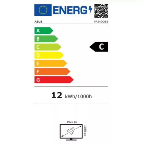 Asus 23.8" VA24DQSB monitor - LED IPS - PIVOT