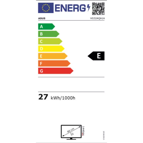 Asus 31.5" TUF Gaming VG32AQA1A monitor - VA LED