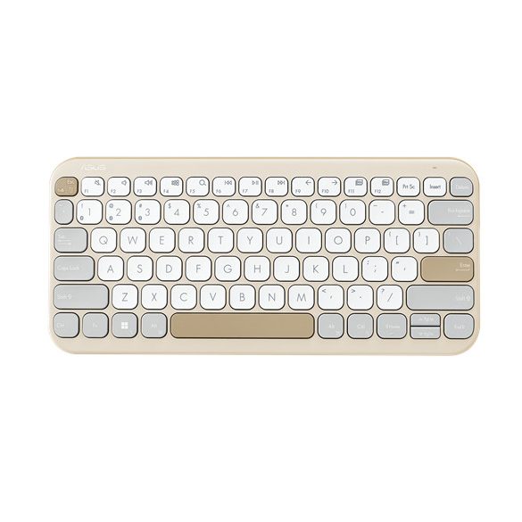 ASUS Marshmallow KW100 vezeték nélküli billentyűzet - HU layout - Oat Milk