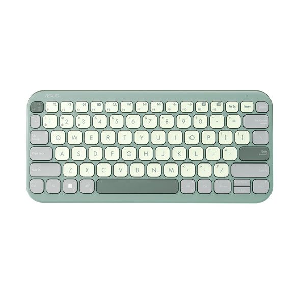 ASUS Marshmallow KW100 vezeték nélküli billentyűzet - HU layout - Green Tea Latte