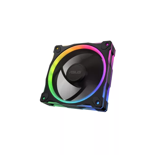 Asus Prime MR120 ARGB Reverse rendszerventilátor - 120mm, 21dBA, PWM, 1600rpm, 28mm, fekete