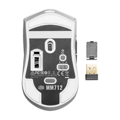 Cooler Master MM712 Hybrid Mouse - Gaming egér - Fehér - MM-712-WWOH1