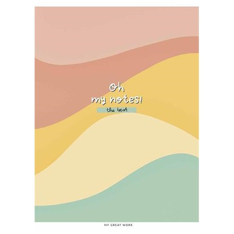 Shkolyaryk A5-048-5239L füzet, tűzött, A5 vonalas, 48 lap, vegyes