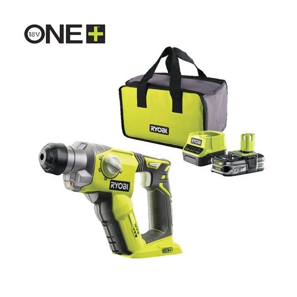 Ryobi 18V One Plus™ SDS-plus  fúrókalapács, 1x2,5Ah akkumulátor, töltő - R18SDS-125S