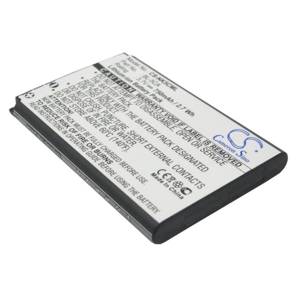 Nokia BL-5CA, BL-5C, BK-BL-5C 3.7V 750mAh utángyártott akku Li-ion