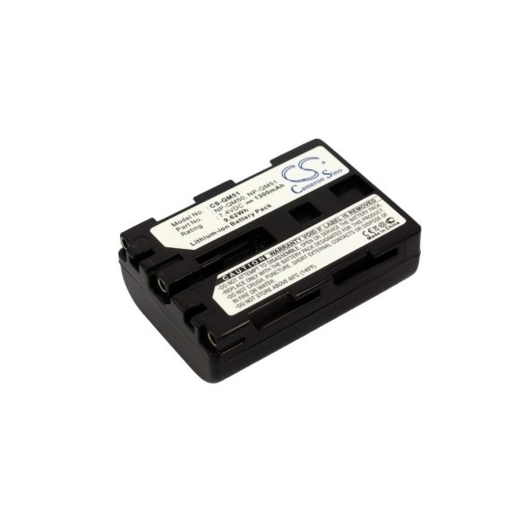 Sony NP-QM51, NP-QM50,  NP-QM51 7.4V 1300mAh utángyártott akku Li-ion