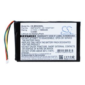   Magellan 60.14G0T.001,  SMPWGPS1, SMPWGPS1 3.7V 1500mAh utángyártott akku Li-ion