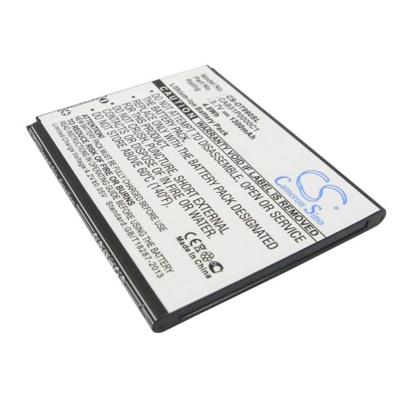 Alcatel BY71,  CAB31P0000C1,  CAB31P0001C1 3.7V 1300mAh utángyártott akku Li-ion