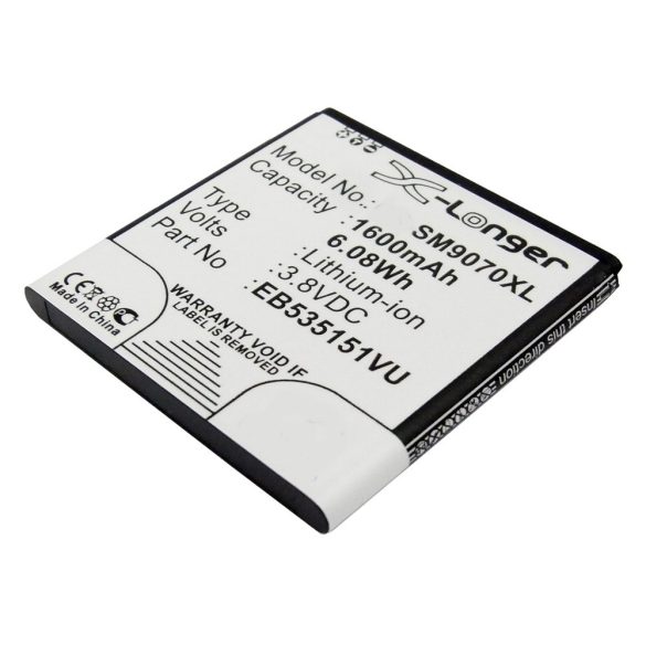 Samsung EB535151VU,  EB535151VUBSTD, EB535151VUBSTD 3.8V 1600mAh utángyártott akku Li-ion