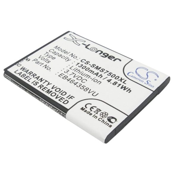 AT&T EB464358VU,  EB464358VUBSTD, EB464358VUBSTD 3.7V 1300mAh utángyártott akku Li-ion