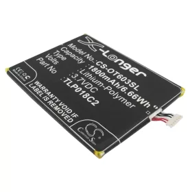   Alcatel TLp018C4, TLP018C2,  TLp018C4 3.7V 1800mAh utángyártott akku Li-Polymer