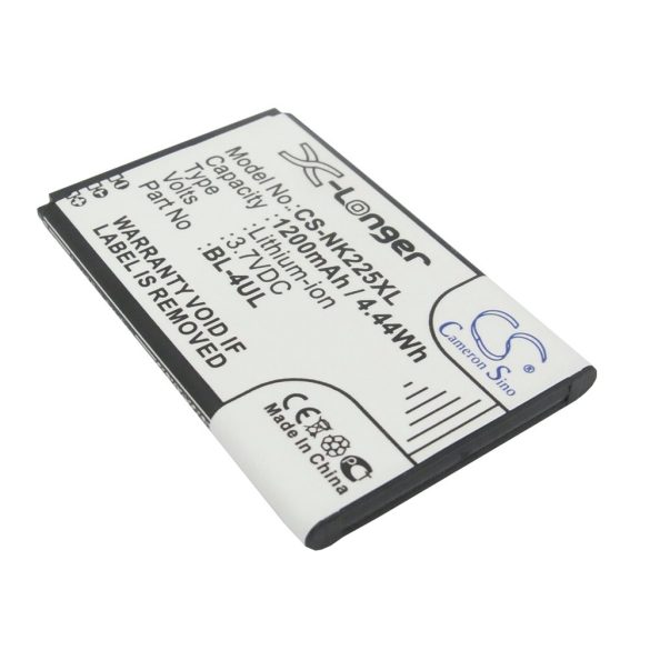 Nokia BL-4UL 3.7V 1200mAh utángyártott akku Li-ion