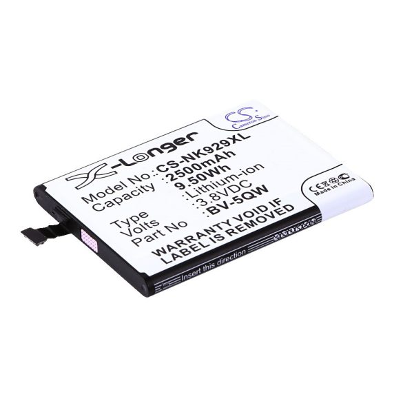 Microsoft BV-5QW 3.8V 2500mAh utángyártott akku Li-ion