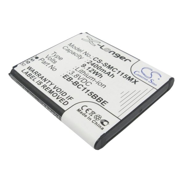 Samsung EB-BC115BBC,  EB-BC115BBE, EB-BC115BBE 3.8V 2400mAh utángyártott akku Li-ion